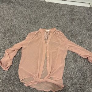 Womens pink blouse